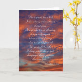 愛は忍耐強く、愛は優しい |感動的 | カード (黄色い花)