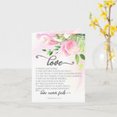 愛は忍耐強く、愛は慈しみ深い。愛は、他人に求めることなく、 自分を高く掲げることなく、怒ることなく、 カード (黄色い花)