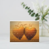 愛は忍耐強く、愛は親切です ポストカード (スタンド正面)