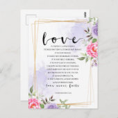 愛は忍耐強く、愛は親切です ポストカード (正面/裏面)