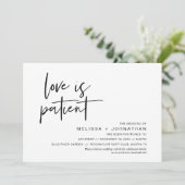 愛は忍耐強く、日結婚付を変える 招待状 (スタンド正面)