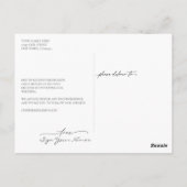 愛は忍耐強結婚く延期 ポストカード (裏面)