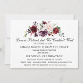 愛は忍耐 ウェディングアナウンスメント インビテーション (正面)