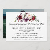 愛は忍耐 ウェディングアナウンスメント インビテーション (正面/裏面)