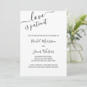 愛は忍耐　優雅な脚本　延期 案内状 (スタンド正面)