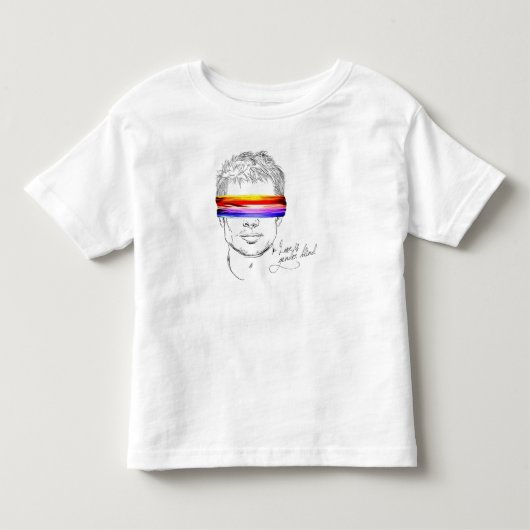 愛は性のブラインドです トドラーTシャツ (正面)