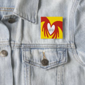 愛は恐れボタンを投げます 缶バッジ (インサイチュ)