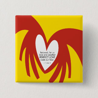 愛は恐れボタンを投げます 缶バッジ