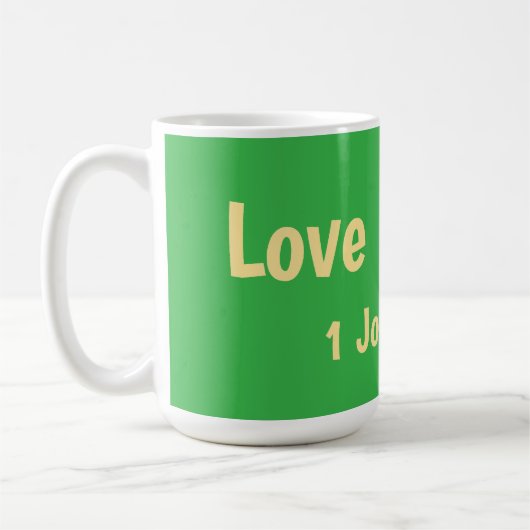 愛は恐怖より偉大 Tシャツ コーヒーマグカップ (左)