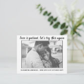 愛は患者の変更日BUDGET写真結婚の ポストカード (スタンド正面)