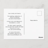 愛は患者の延結婚期された変更はがき ポストカード (裏面)