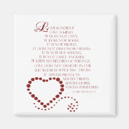 愛は患者の愛の種類1コリント13: 4-7 マグネット