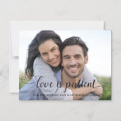 愛は患者の手書き写真 マグネット招待状 (正面)