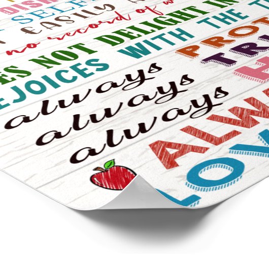 愛は患者の教室ポスター ポスター (角)