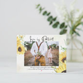 愛は患者の黄色のひまわり延期 ポストカード (スタンド正面)