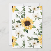 愛は患者の黄色の水の色ひまわりリース セーブザデート (裏面)