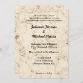 愛は患者クリームマーブル結婚ズ 招待状 (正面/裏面)