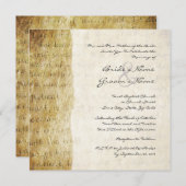 愛は患者ヴィンテージウェディング招待状 招待状 (正面/裏面)