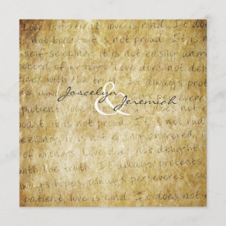 愛は患者ヴィンテージウェディング招待状 招待状