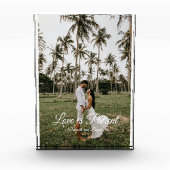 愛は患者夫婦の写真と名前 フォトブロック (正面)