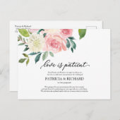 愛は患者赤面フローラ結婚の延期 ポストカード (正面/裏面)