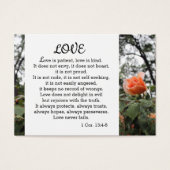 愛は患者1コリント13:4-8財布カード (正面)