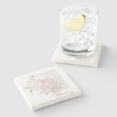 愛は患者 – 聖なる書物、 経典砂岩コースター ストーンコースター (横)