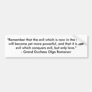 愛は悪を征服します バンパーステッカー