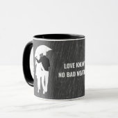 愛は悪天候のカスタマイズを知らない マグカップ (正面左)