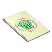 愛は愛かわいい象LGBTQプライドノート ノートブック (右側)