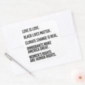 愛は愛である気候変動は実在 スクエアシール (封筒)