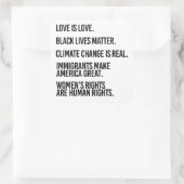 愛は愛である気候変動は実在 スクエアシール (バッグ)