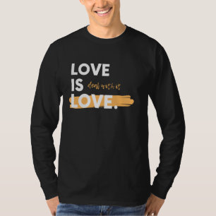 愛は愛である。それを処理する。ノベルティ皮肉Ide Tシャツ