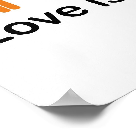 愛は愛である。 ポスター (角)