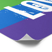 愛は愛である – 愛の平等レインボーフラグ ポスター (角)