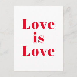 愛は愛である」赤白 ポストカード