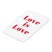 愛は愛である」赤白 マグネット (左側)