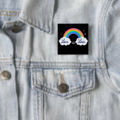 愛は愛である。LGBT+プライドレインボーボタン 缶バッジ (インサイチュ)