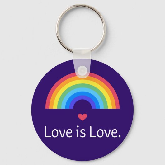 愛は愛である。LGBT+プライド同性愛者。 キーホルダー (正面)