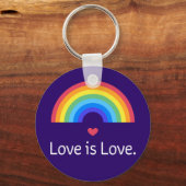 愛は愛である。LGBT+プライド同性愛者。 キーホルダー (正面)