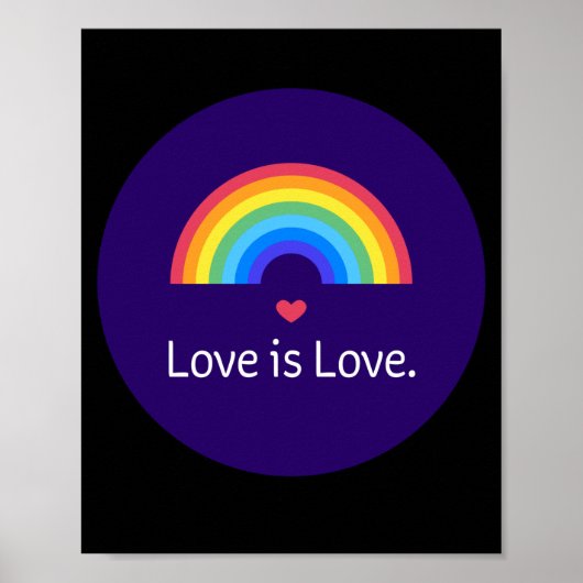 愛は愛である。LGBT+プライド同性愛者。 ポスター (正面)