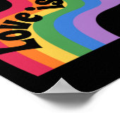 愛は愛である。LGBT+プライド虹の愛。 ポスター (角)