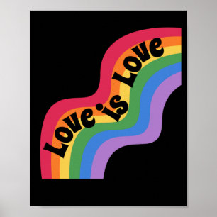 愛は愛である。LGBT+プライド虹の愛。 ポスター