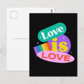 愛は愛である。LGBT+プライド ポストカード (正面/裏面)