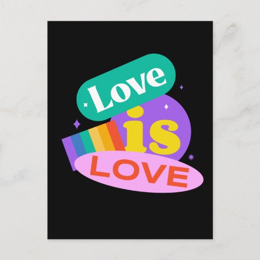 愛は愛である。LGBT+プライド ポストカード (正面)