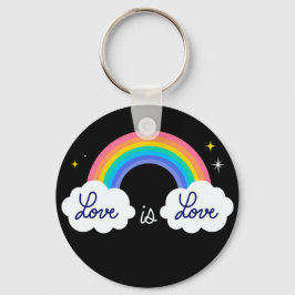 愛は愛である。LGBT+プライド。虹 キーホルダー