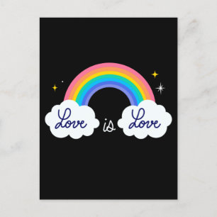 愛は愛である。LGBT+プライド。虹 ポストカード