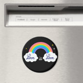 愛は愛である。LGBT+プライド。虹 マグネット (インサイチュ (食洗機))