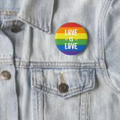 愛は愛です-平等の虹の旗を愛して下さい 缶バッジ (インサイチュ)