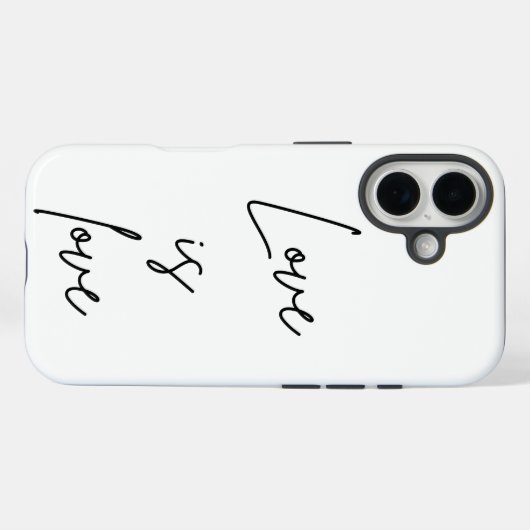 愛は愛です Case-Mate iPhoneケース (裏面 (横))
